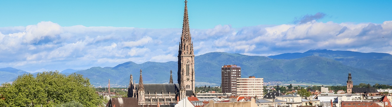 La ville de Mulhouse où se situe l'agence d'intérim MCM Mulhouse