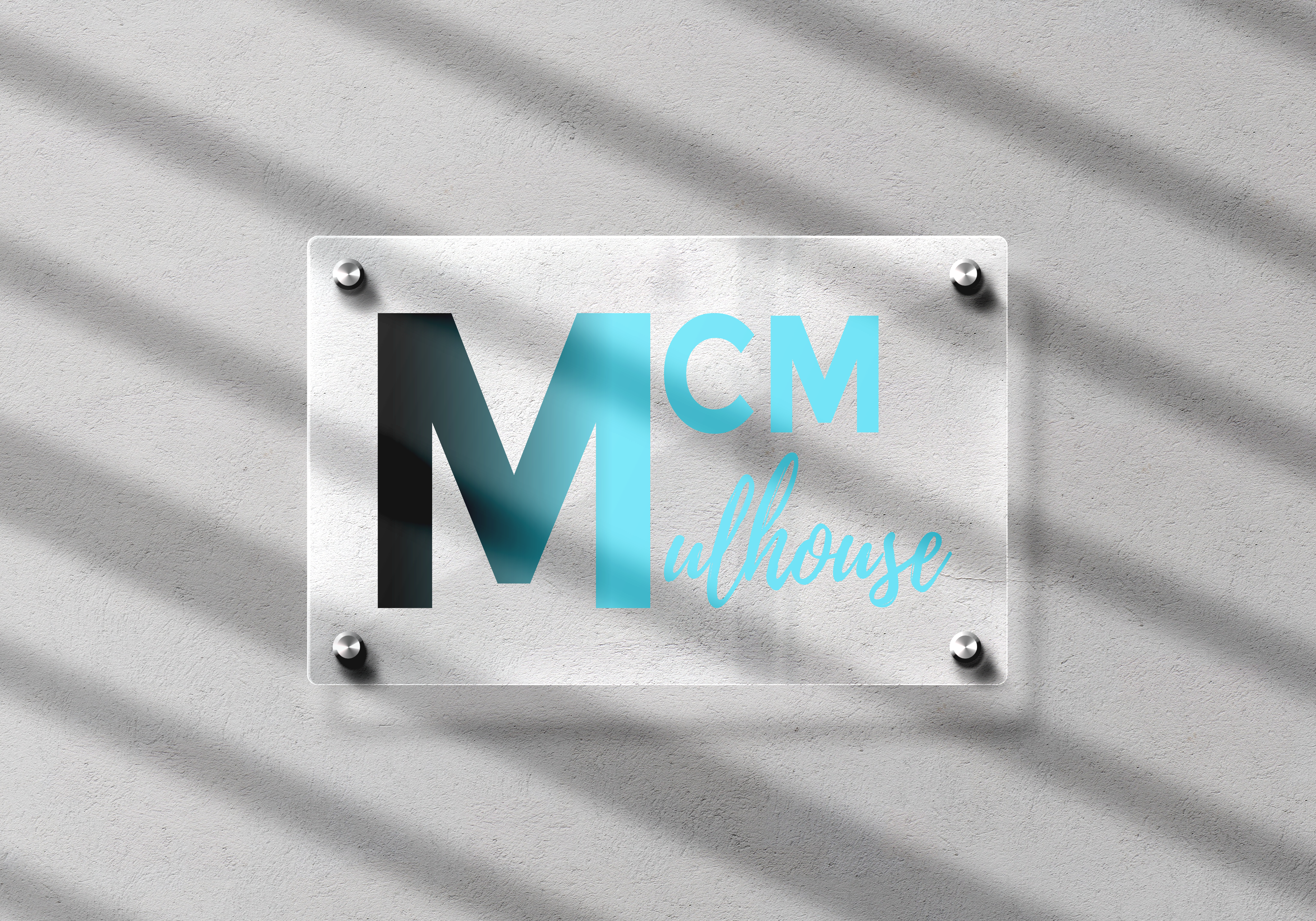 logo agence MCM Mulhouse mockup